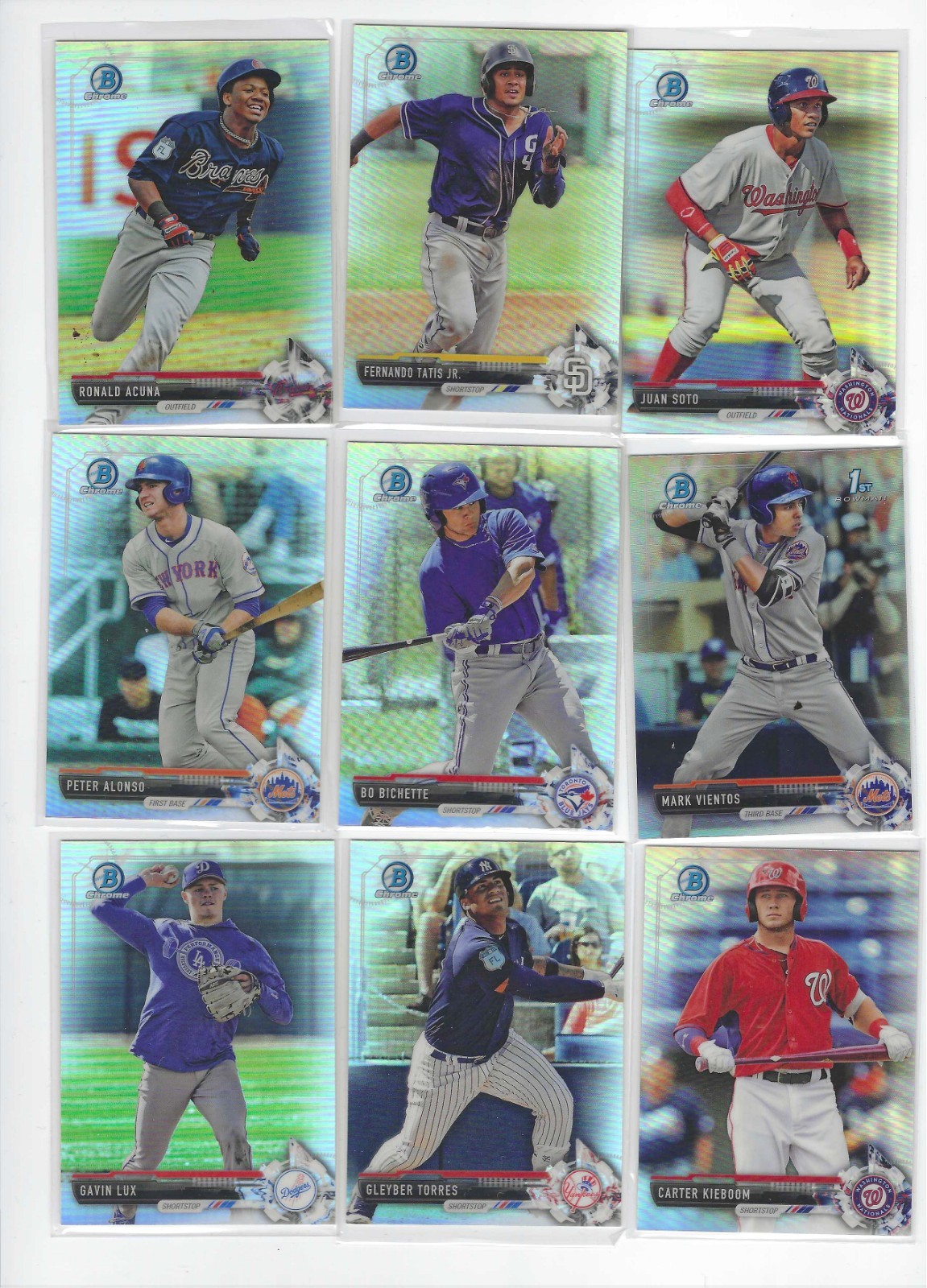 2017 Bowman Draft complete Refractor set BDC1-BDC200 Soto Acuna Tatis
