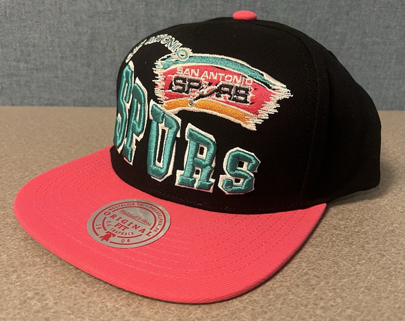 Mitchell & Ness San Antonio Spurs HWC Crooked Path SnapBack Hat