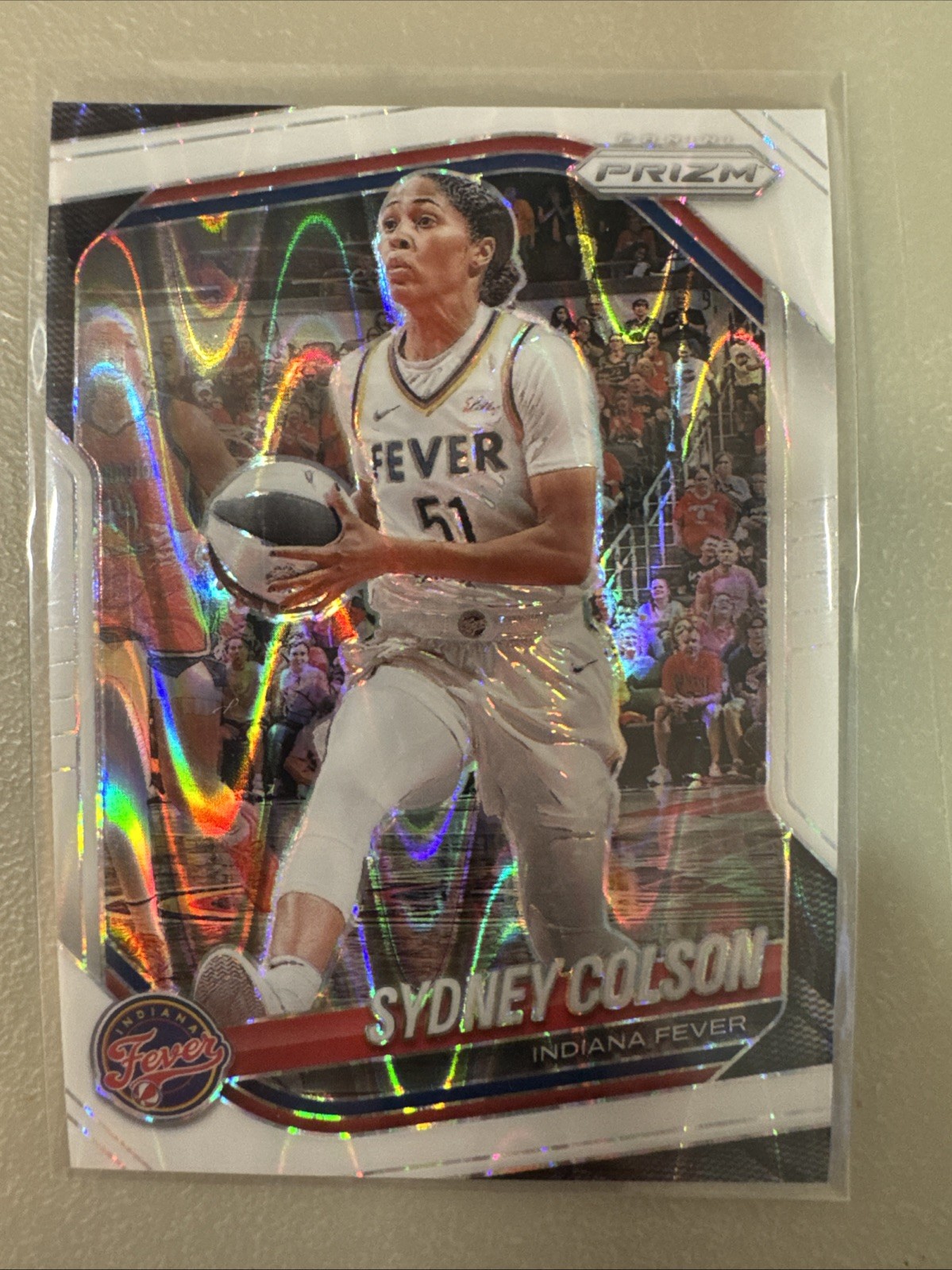 2025 Panini Prizm WNBA – Sydney Colson #1 – White Seismic