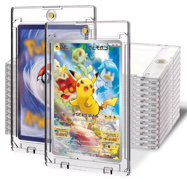 5 Pack Magnetic Card Holder 35 pt One-Touch UV Protection Trading Cards