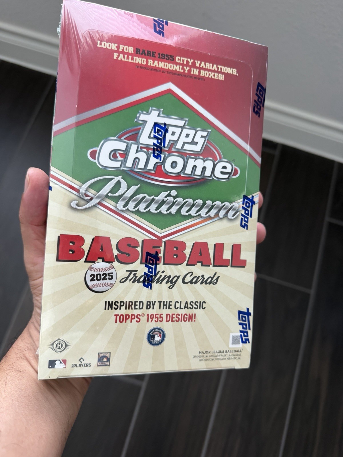2025 Topps Chrome Platinum ‘55 Baseball Hobby Box – In Hand