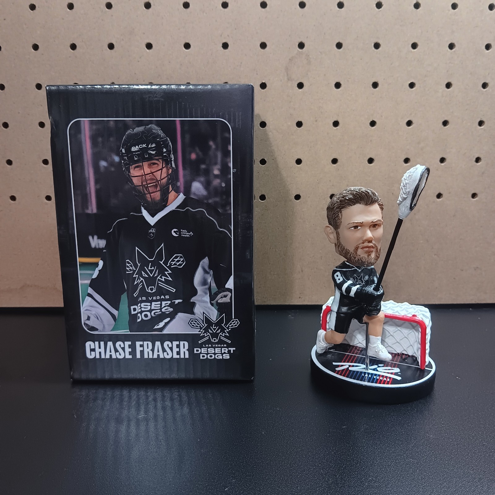 Las Vegas Desert Dogs Lacrosse Chase Fraser 2025 Bobblehead NLL Buffalo Bandits