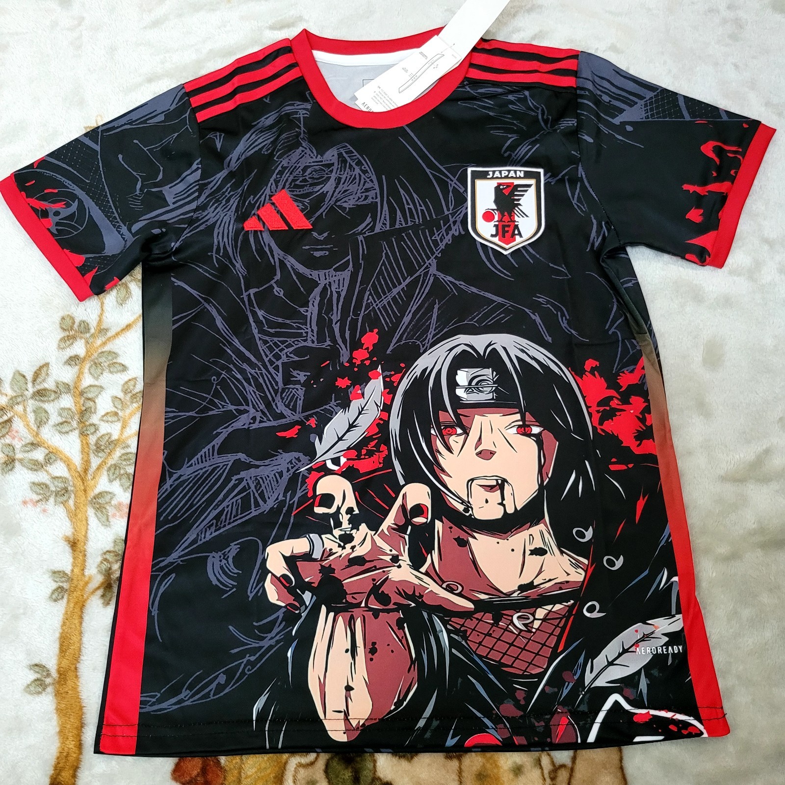 Japan Soccer Jersey Concept Itachi Uchiha Anime Edition S,M,L,XL,XXL