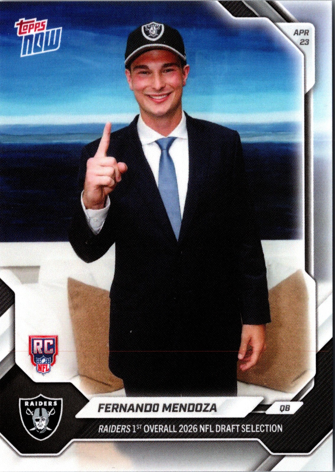 2026 Topps Now #FMEN Fernando Mendoza