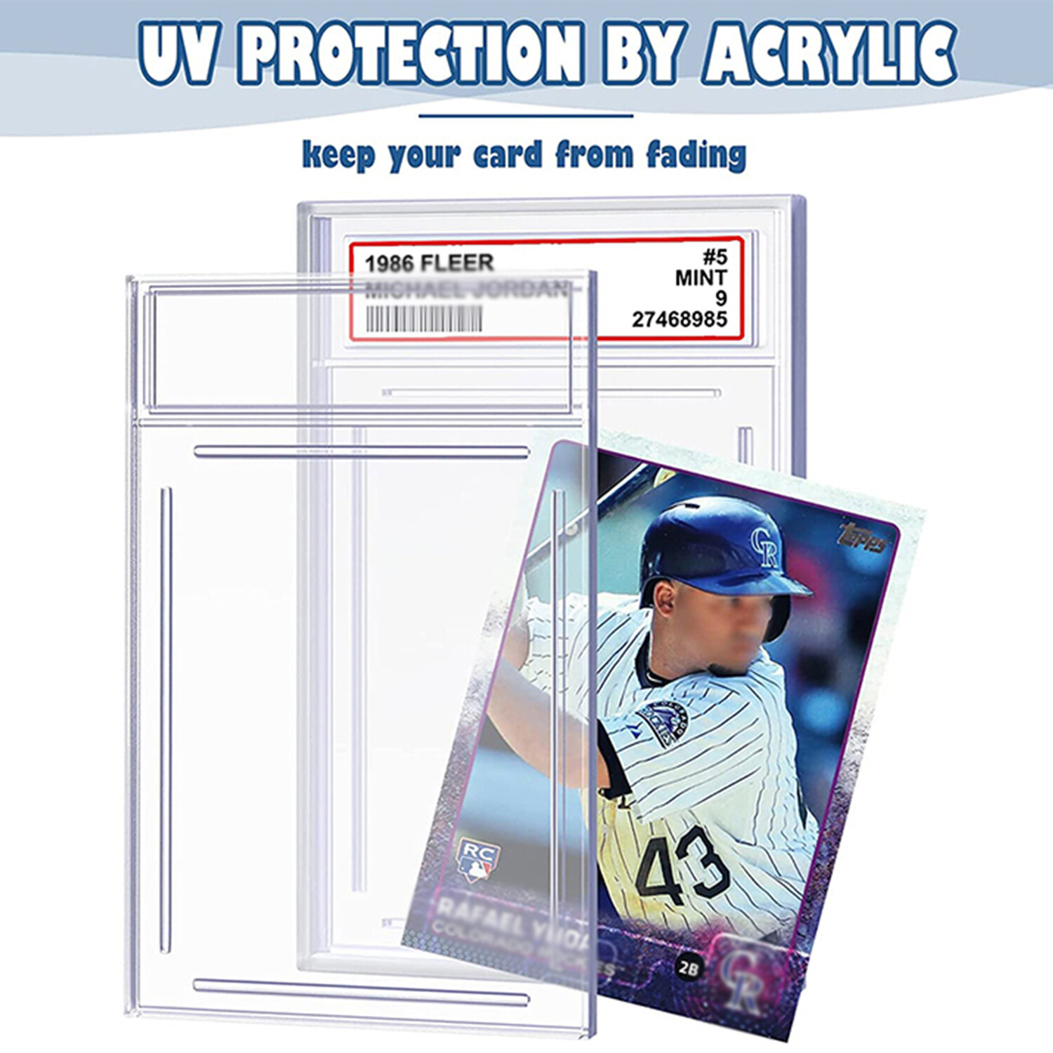 5Pcs Empty Graded Card Holder PSA Style Slab for Trading Cards Protector Case US