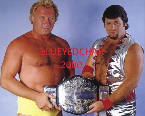 NICK BOCKWINKEL & JERRY LAWLER WRESTLER 8 X 10 WRESTLING PHOTO NWA AWA