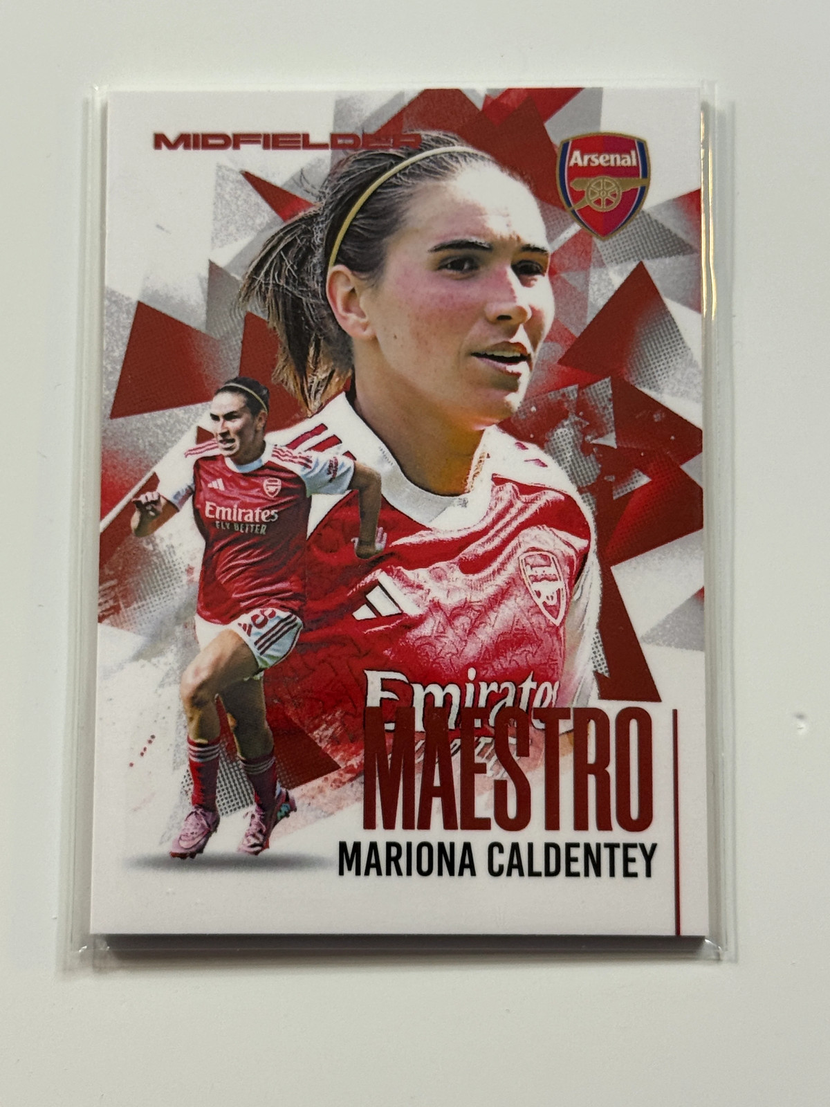 2025-26 Futera Club FX Arsenal Maestro Red #32 Mariona Caldentey 09/09