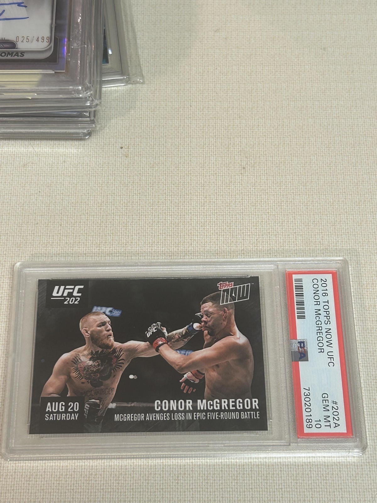 Conor Mcgregor 2016 Topps Now Ufc PSA 10 #202A
