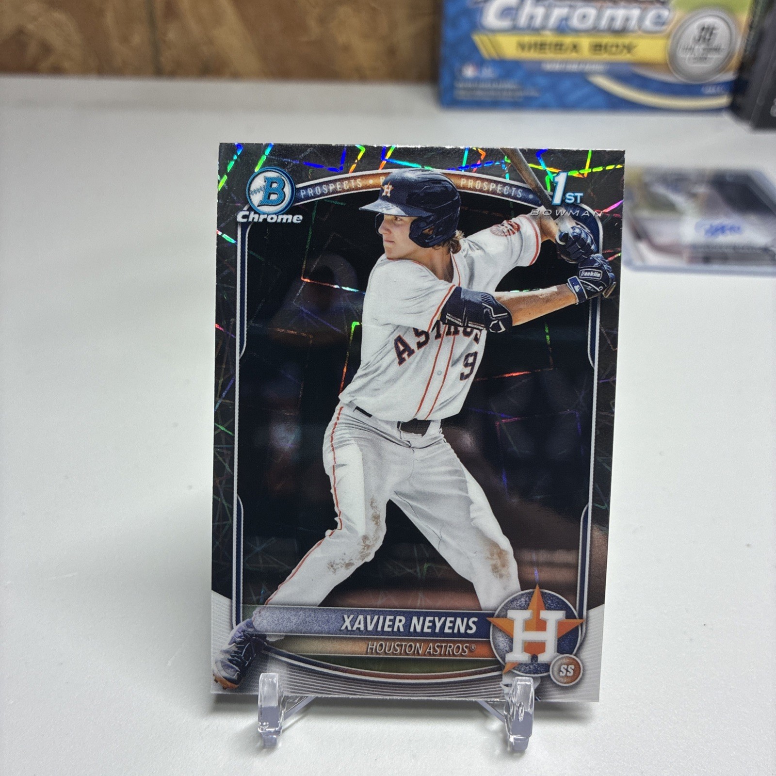 2025 Bowman Draft Mega Xavier Neyens Lazer Refractor 1st #BDC-2 Houston Astros