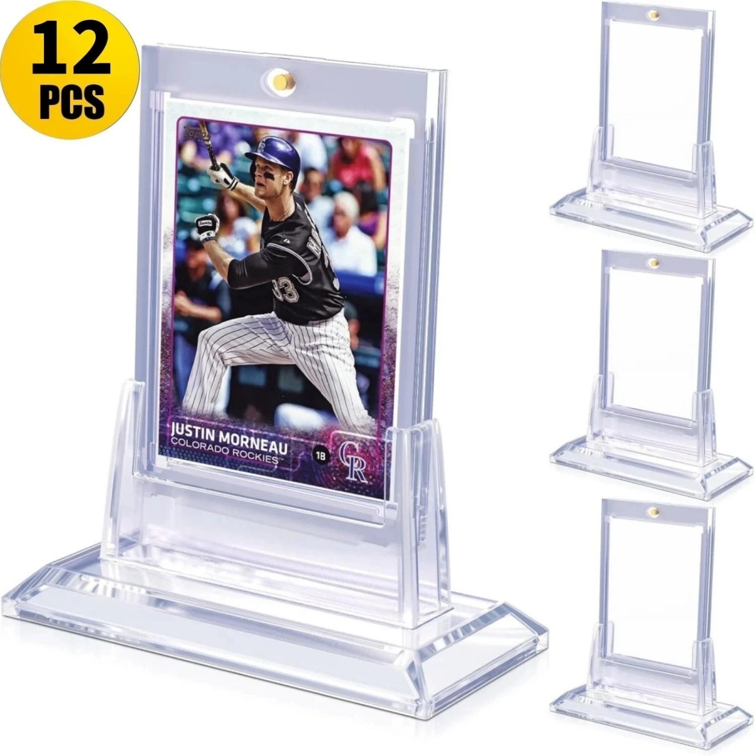 Magnetic Card Holder, 35pt One Touch Card Holder, U-V Protectors Hard Plastic