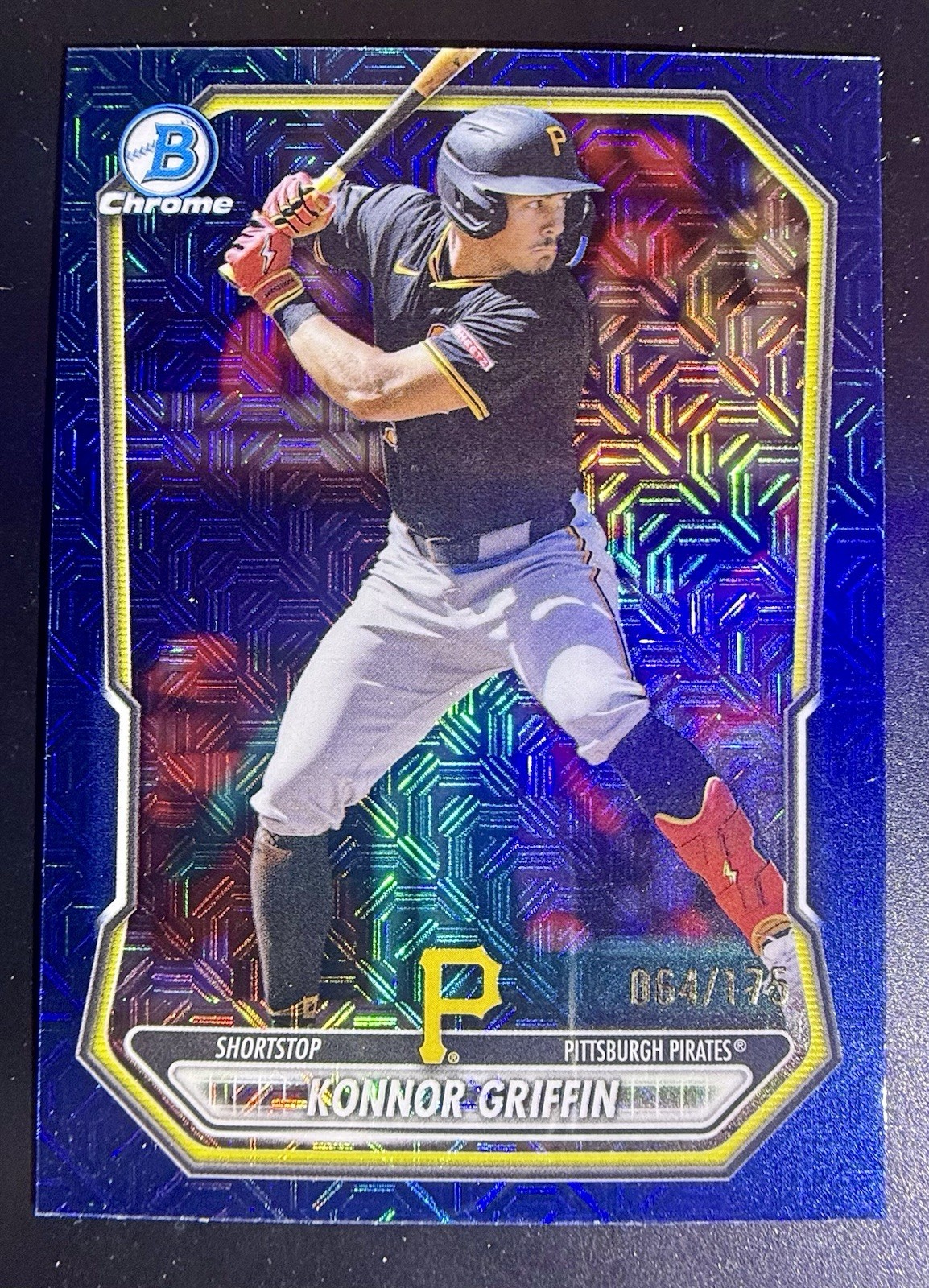 2026 Bowman Chrome Konnor Griffin Silver HTA Mojo NAVY Refractor 64/175 RC YR
