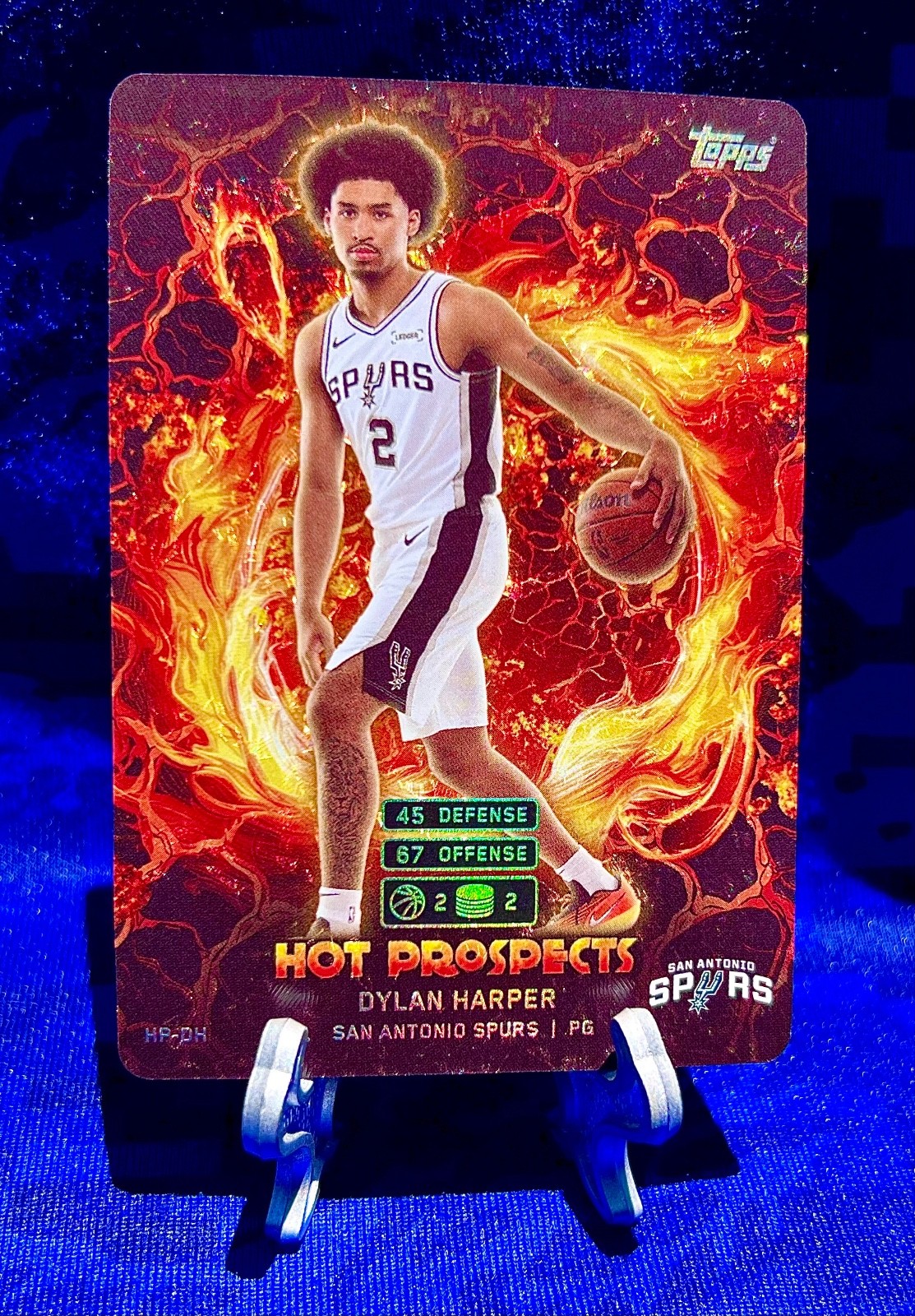 DYLAN HARPER 2025 Topps Hot Prospects HOLO FOIL #HP DH rookie SPURS
