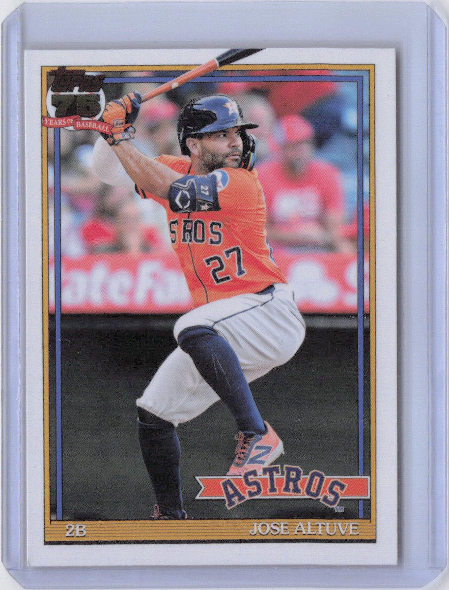 2026 Topps Jose Altuve 1991 Throwback #T91-7 Houston Astros