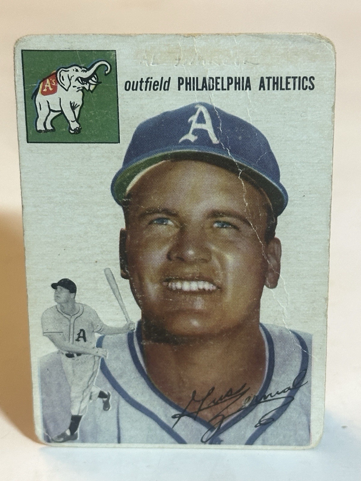 1954 Topps – Gus Zernial #2 White Back