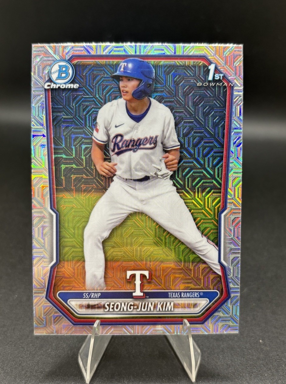 2026 Bowman Chrome Seong-Jun Kim #BCP-151 Mojo Refractor Rangers