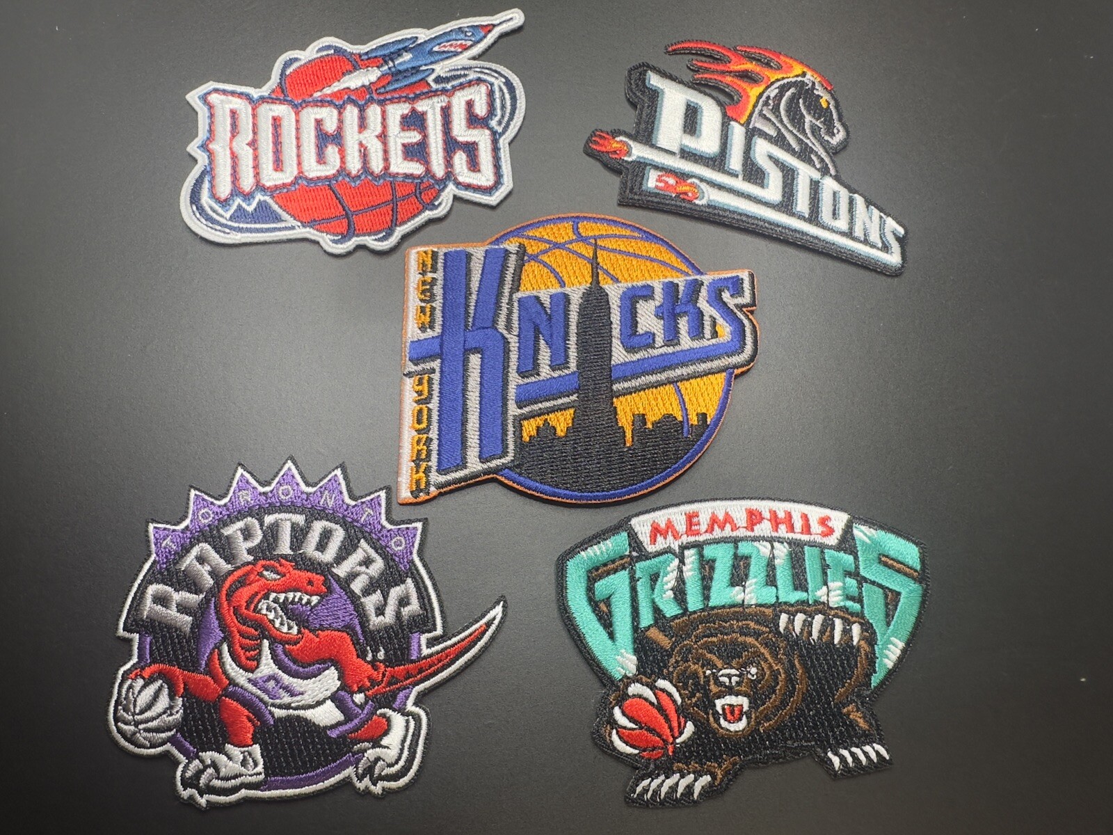 Vintage Basketball Sports Mix Lot Of 5 Embroidered Iron On Patches (5)