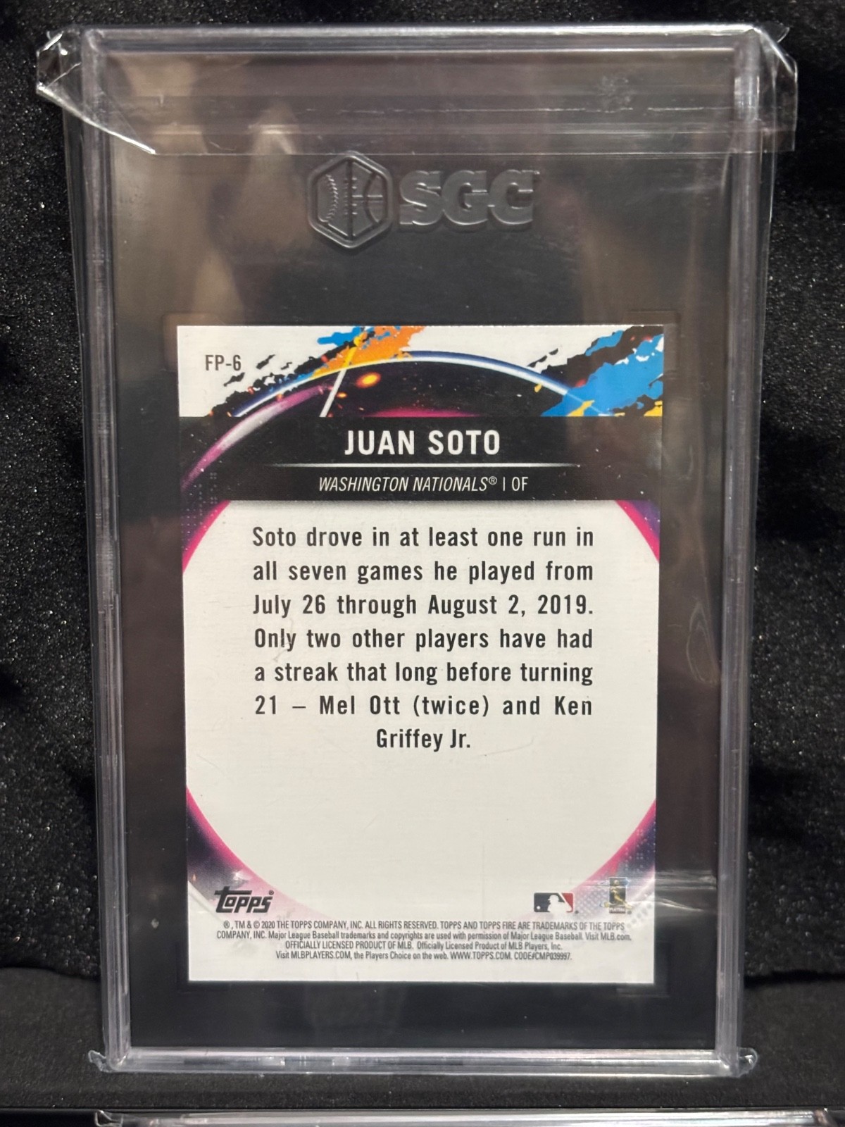 2020 Topps Chrome – Topps Fire Preview Juan Soto #FP-6
