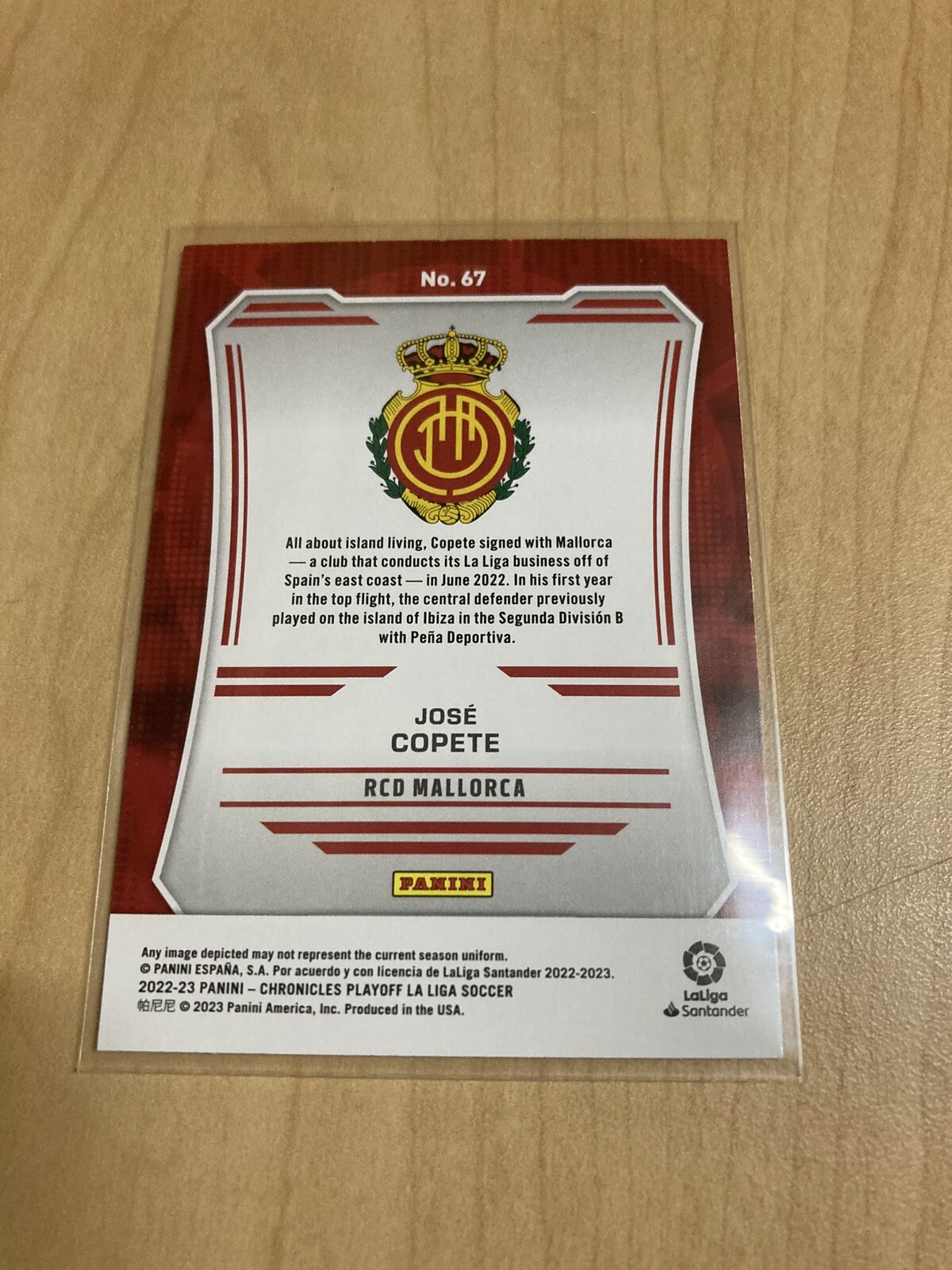2022 Panini Chronicles Playoff Jose Copete RC Rookie Mallorca #67