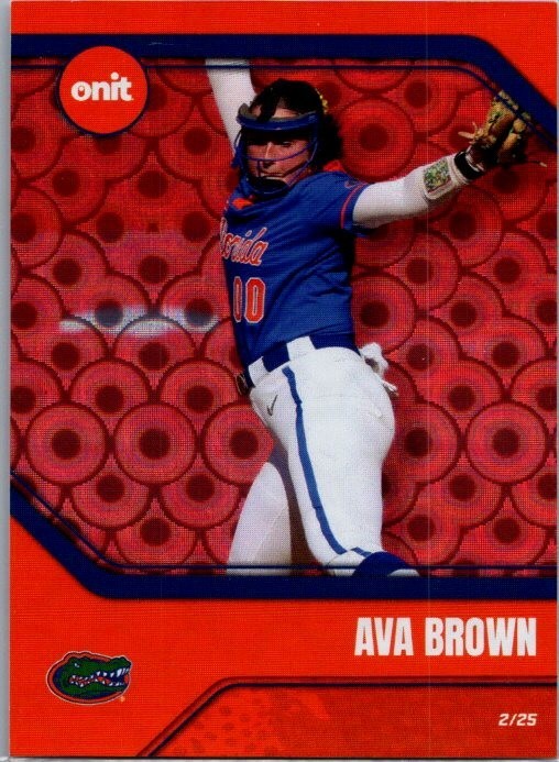 2026 ONIT Athlete NIL Florida Softball #B-1 Ava Brown Red Parallel 2/25