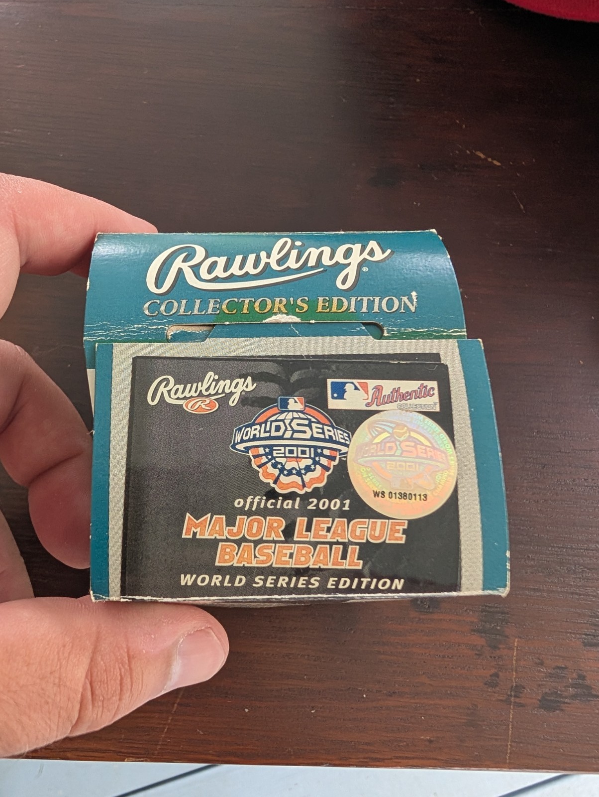 Official 2001 World Series Baseball Rawlings Collectors Edition New In Box