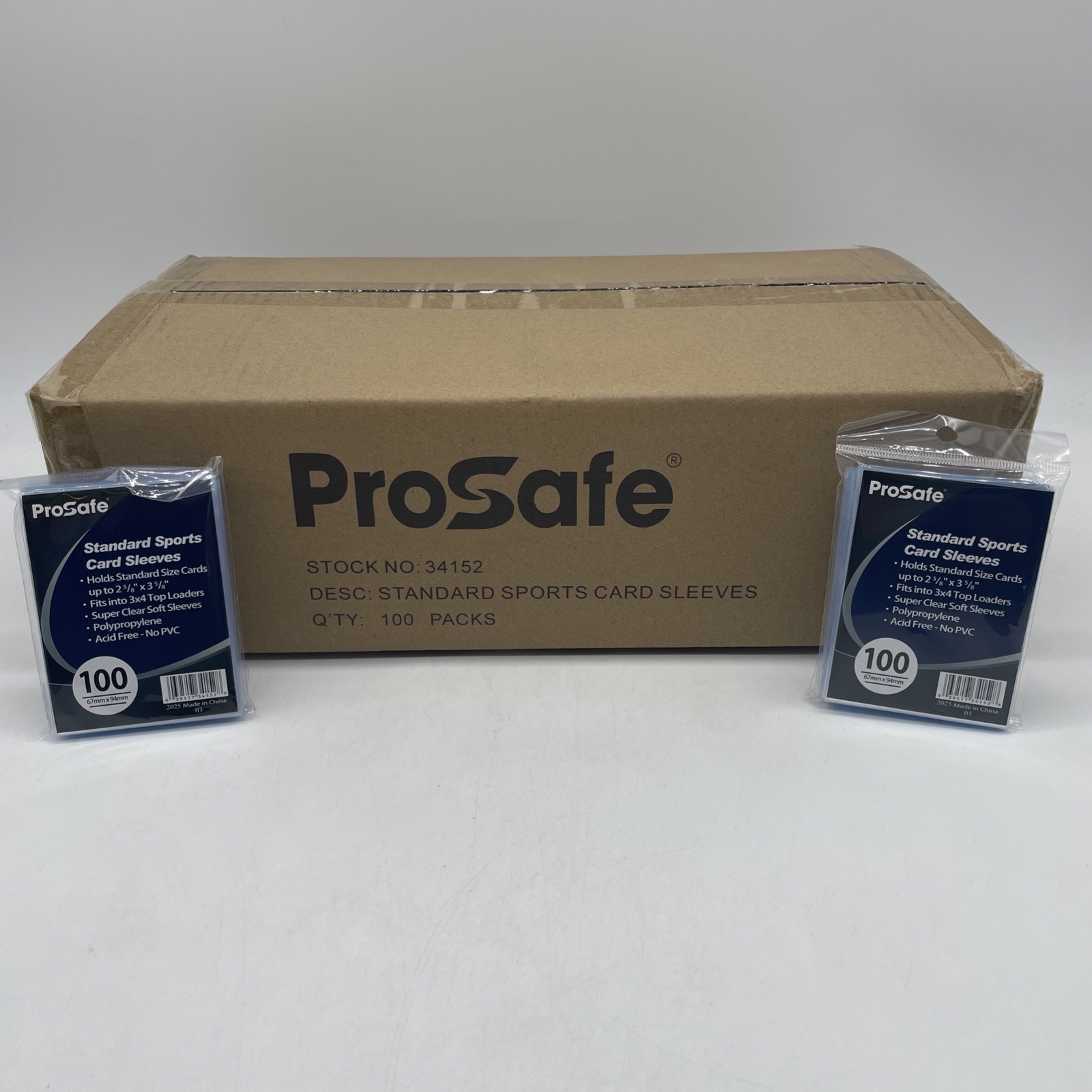 10000 Pro Safe SOFT SLEEVES PENNY SPORT STANDARD CARD SLEEVE CASE 34152