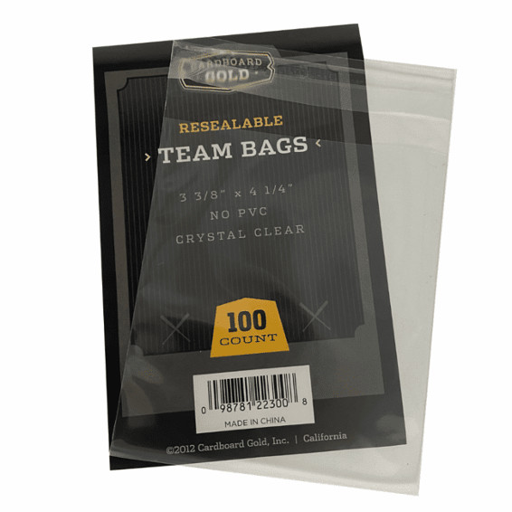CBG Team BAGS Lots of 100, 200, 300, 400, 500, 1000 Resealable SLEEVES