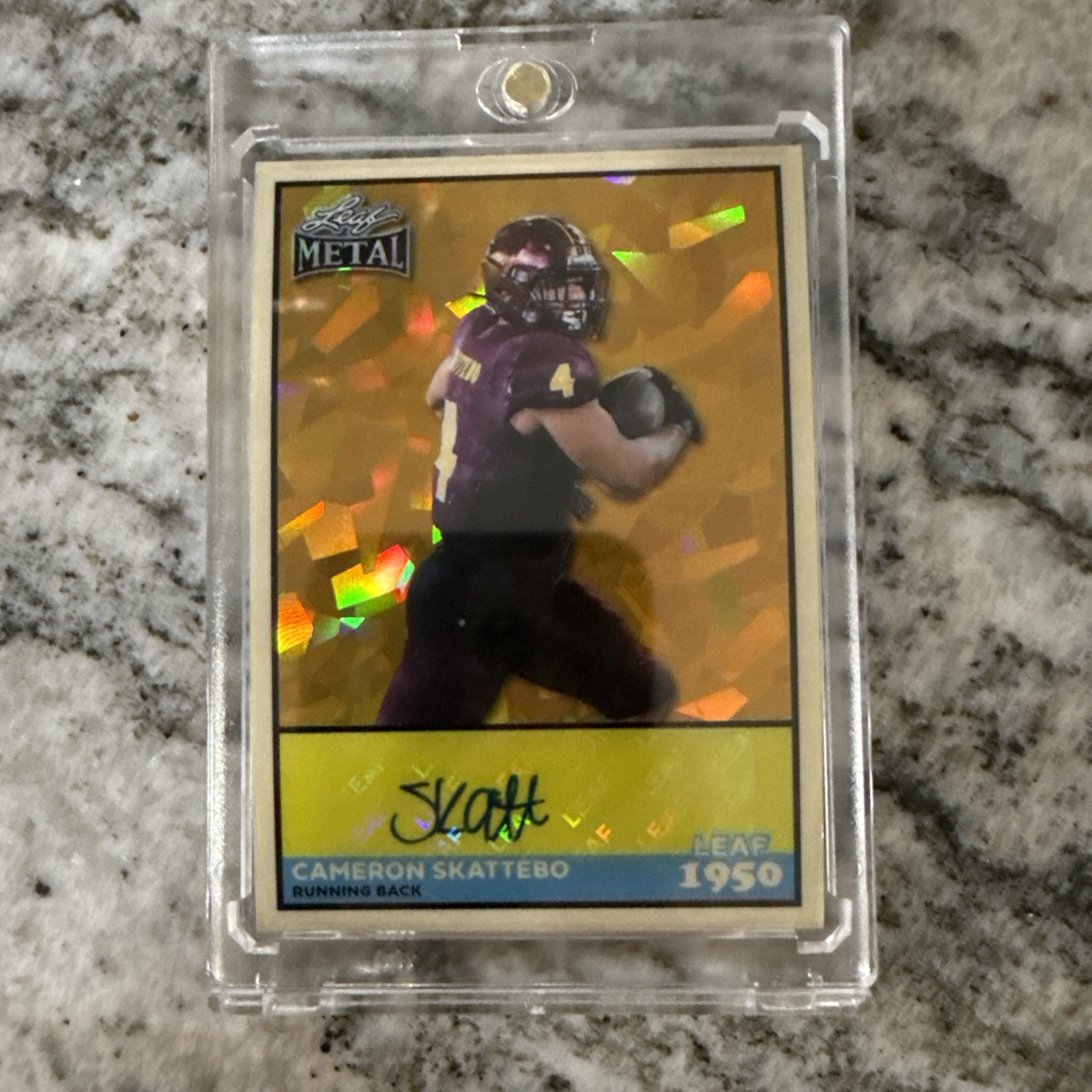 2026 Leaf Metal 1950 Cameron Skattebo 1/1 LA-CS1!!