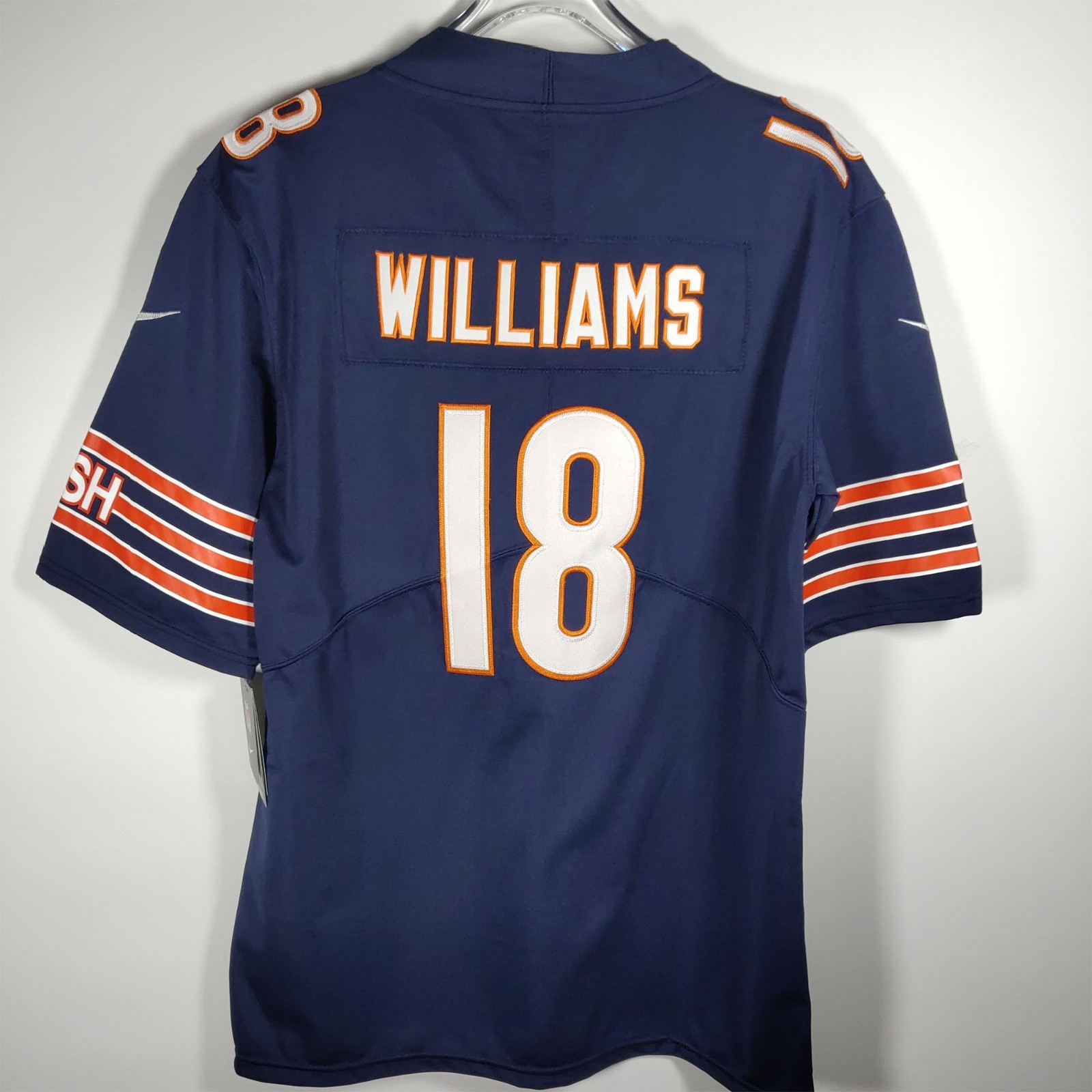 Caleb Williams #18. Sewn version. Dark blue Jersey. Custom. Men’s Sizes S–4XL