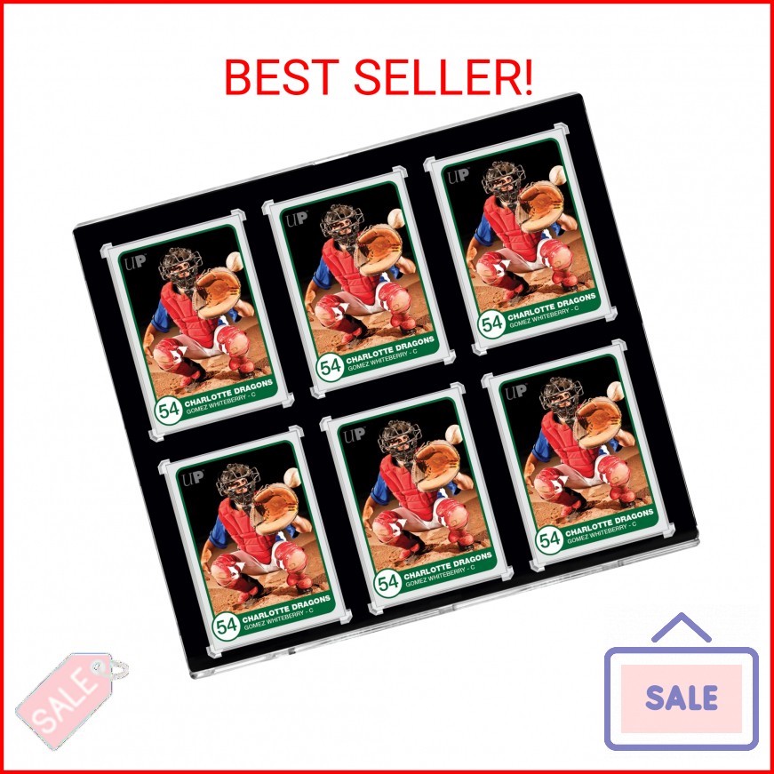 Ultra PRO – Black Border ONE-Touch 6 Graded Card Display Case, Show Off & Protec