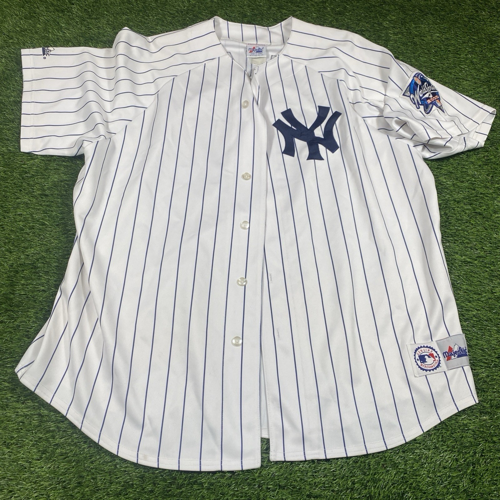 Bearnie Williams New York Yankees Majestic Jersey Mens 2XL World Series 2000 MLB