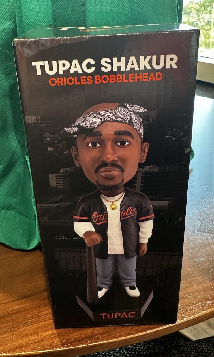 Tupac Shakur SGA Bobblehead Baltimore Orioles 5/8/26