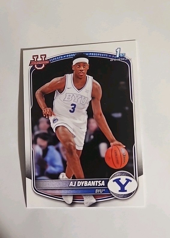 AJ Dybantsa 1st Bowman: 2025-26 Bowman Basketball -Base -BYU #BPP-1
