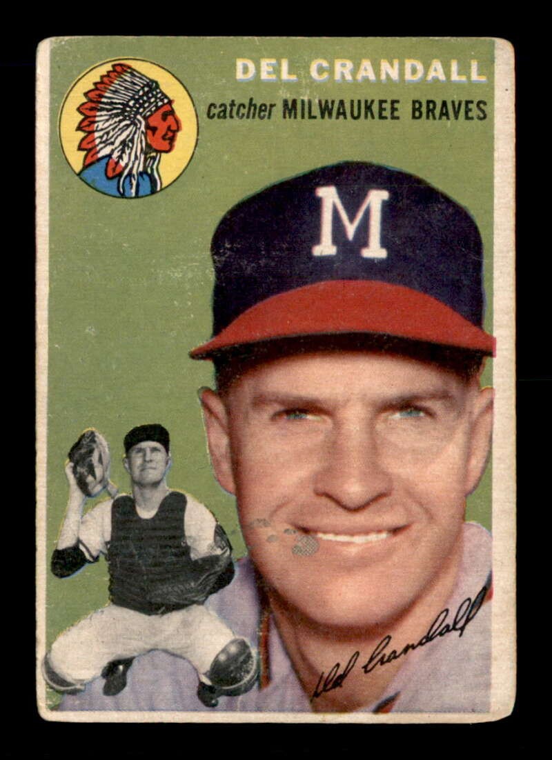 1954 Topps #12 Del Crandall GOOD X3637072