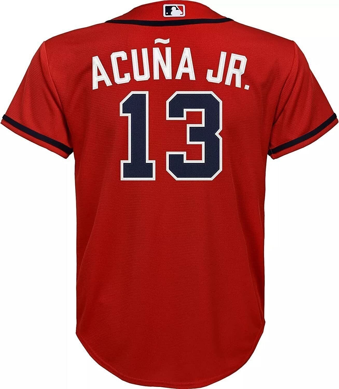 Outerstuff Ronald Acuna Jr. Jersey Atlanta Braves MLB Kids/Youth 4-20 Player