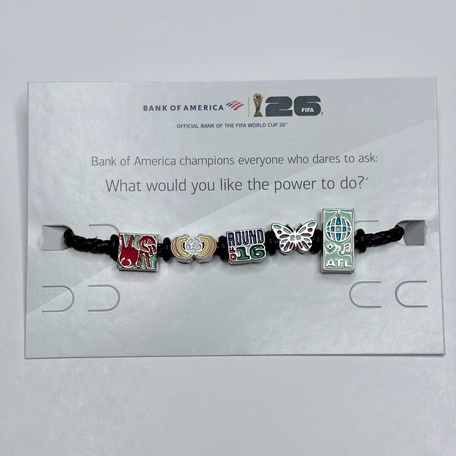 ROUND 16 ATLANTA ATL FIFA World Cup 2026 BofA Charm Bracelet