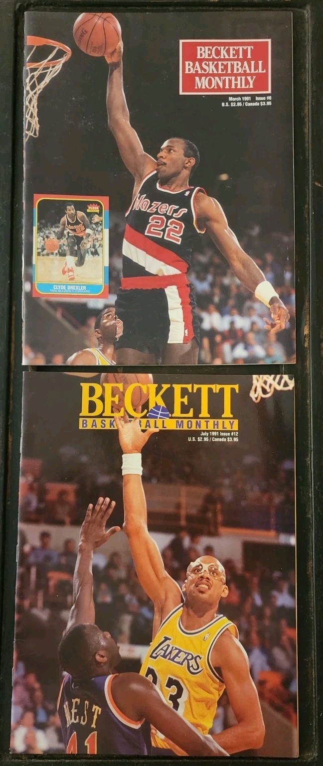 Vintage Beckett Basketball Magazine Lot of 7 Issues #2 #4 #5 #7 #8 #12 #13…