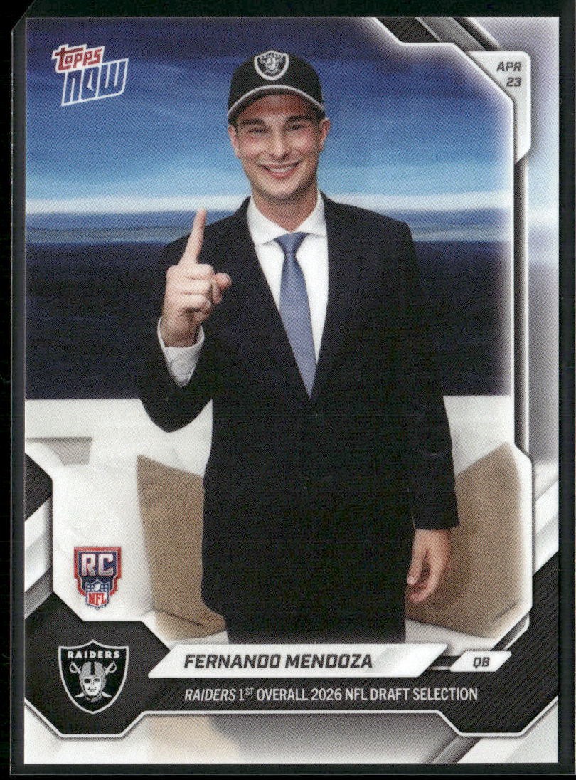 2026 Topps Now #FMEN Fernando Mendoza