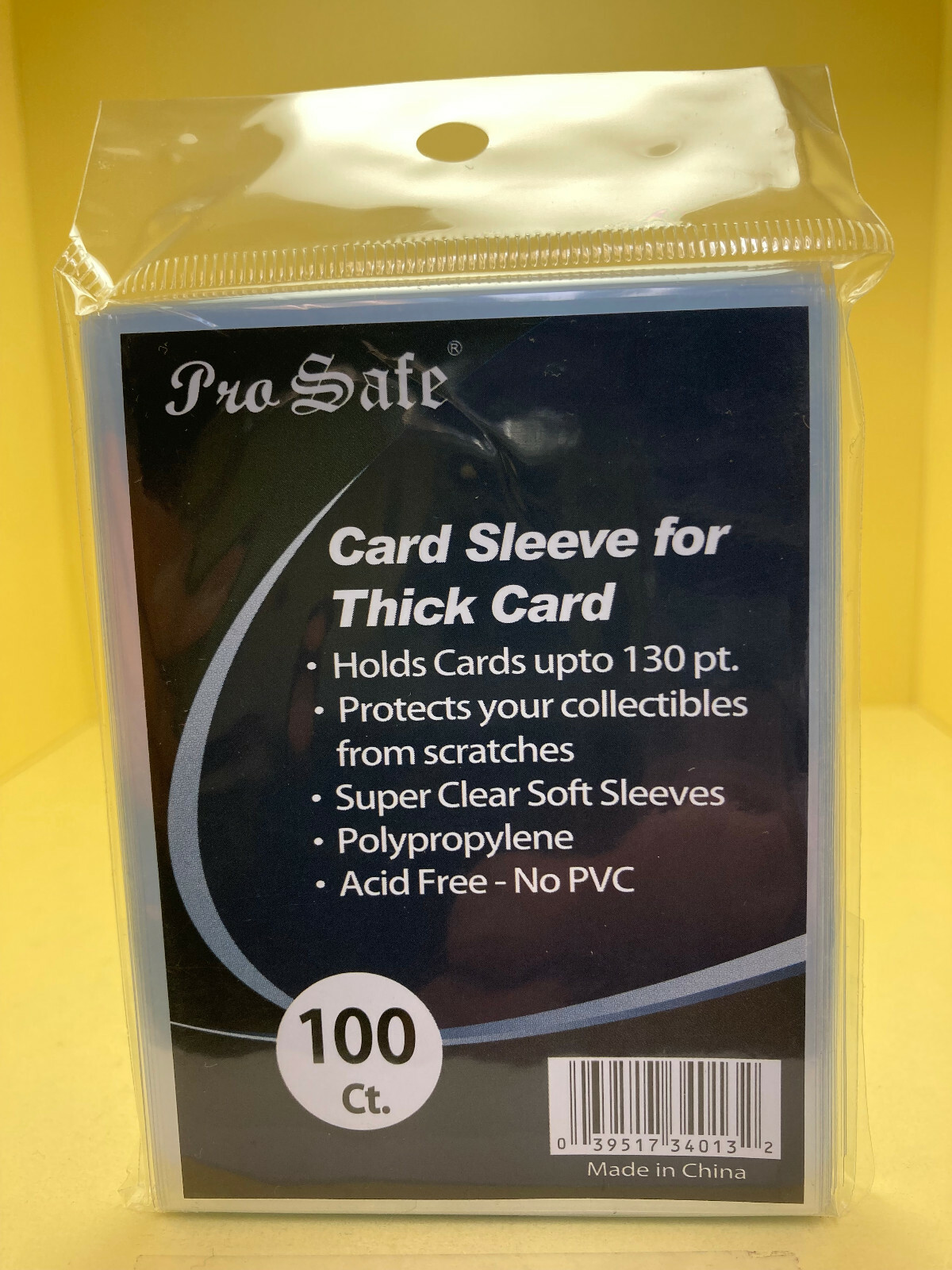 100 Pro-Safe 130pt Baseball Basketball Football Hockey Sports THICK Card Sleeves