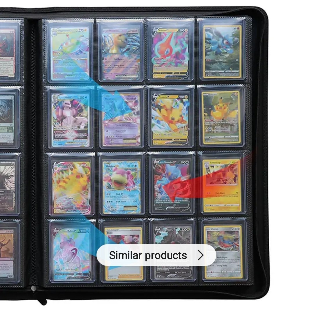Top Loader Binder 16 Pocket | Trading Card Album 1024 Cards Toploader NEW 35pt