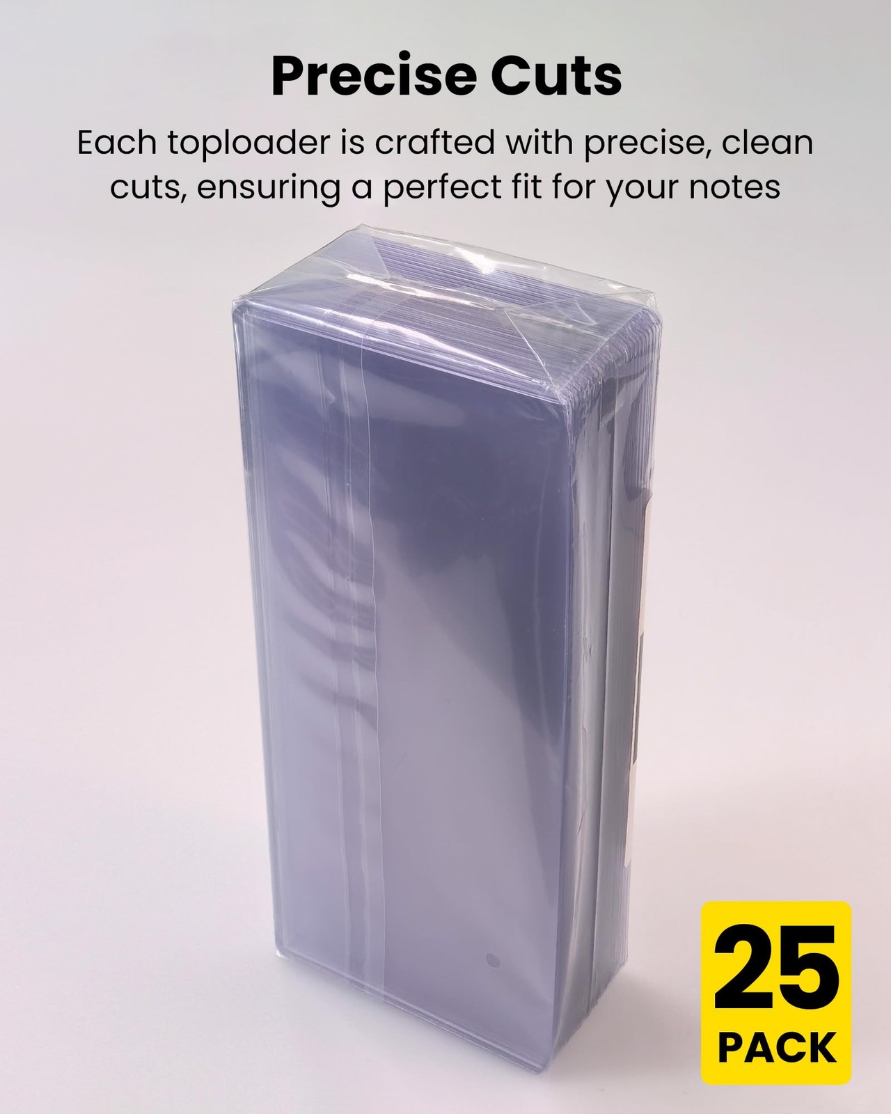 HYARUAT Large Currency Toploader – Premium Currency, Clear Light Blue