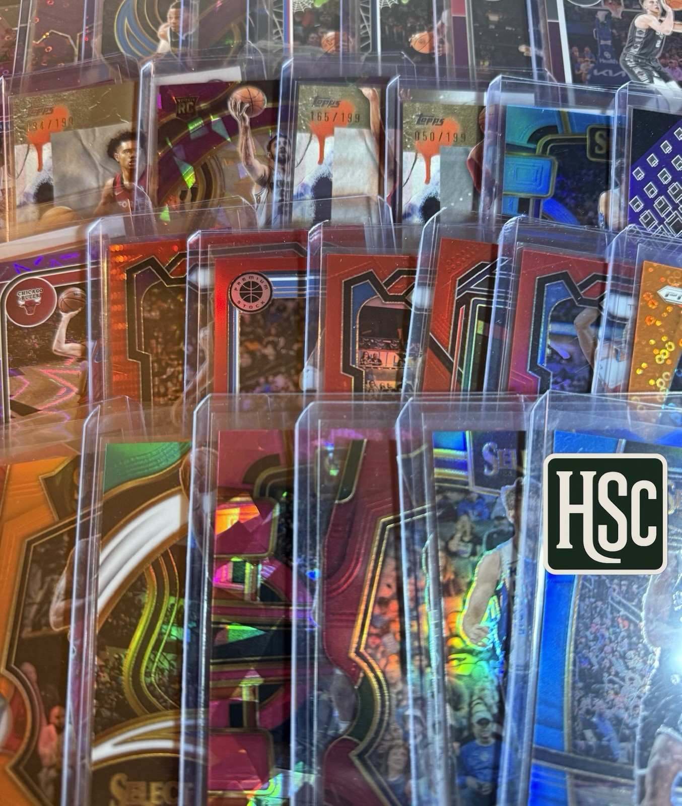 Basketball NBA – 500 Card Lot – Rookies, Parallels, Memorabilia, Autos, Numbered