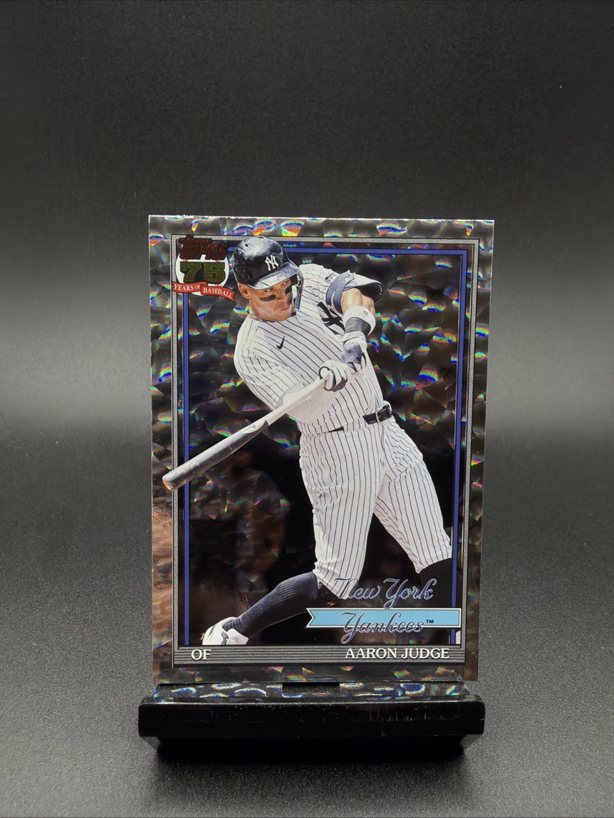 2026 Topps Series 1 T91-34 Aaron Judge Crackle Foil. NY Yankees