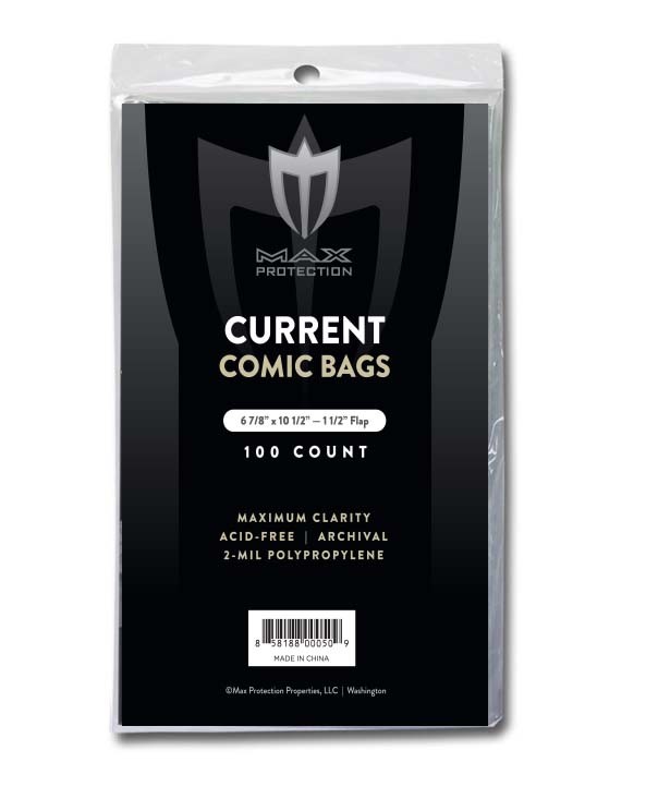 400 Current / Modern Comic Book Archival Poly Bags – 6 7/8 X 10 1/2 by Max Pro
