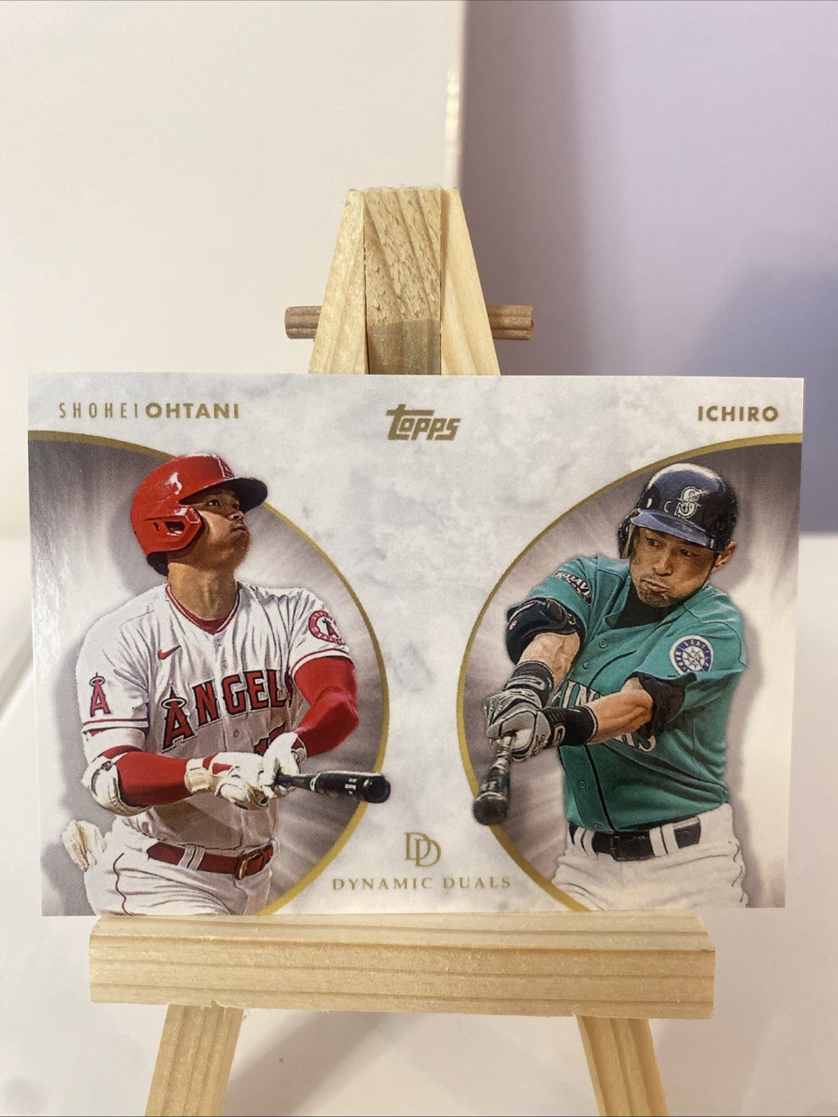 2022 Topps On Demand Dynamic Duals – Shohei Ohtani, Ichiro Suzuki #13