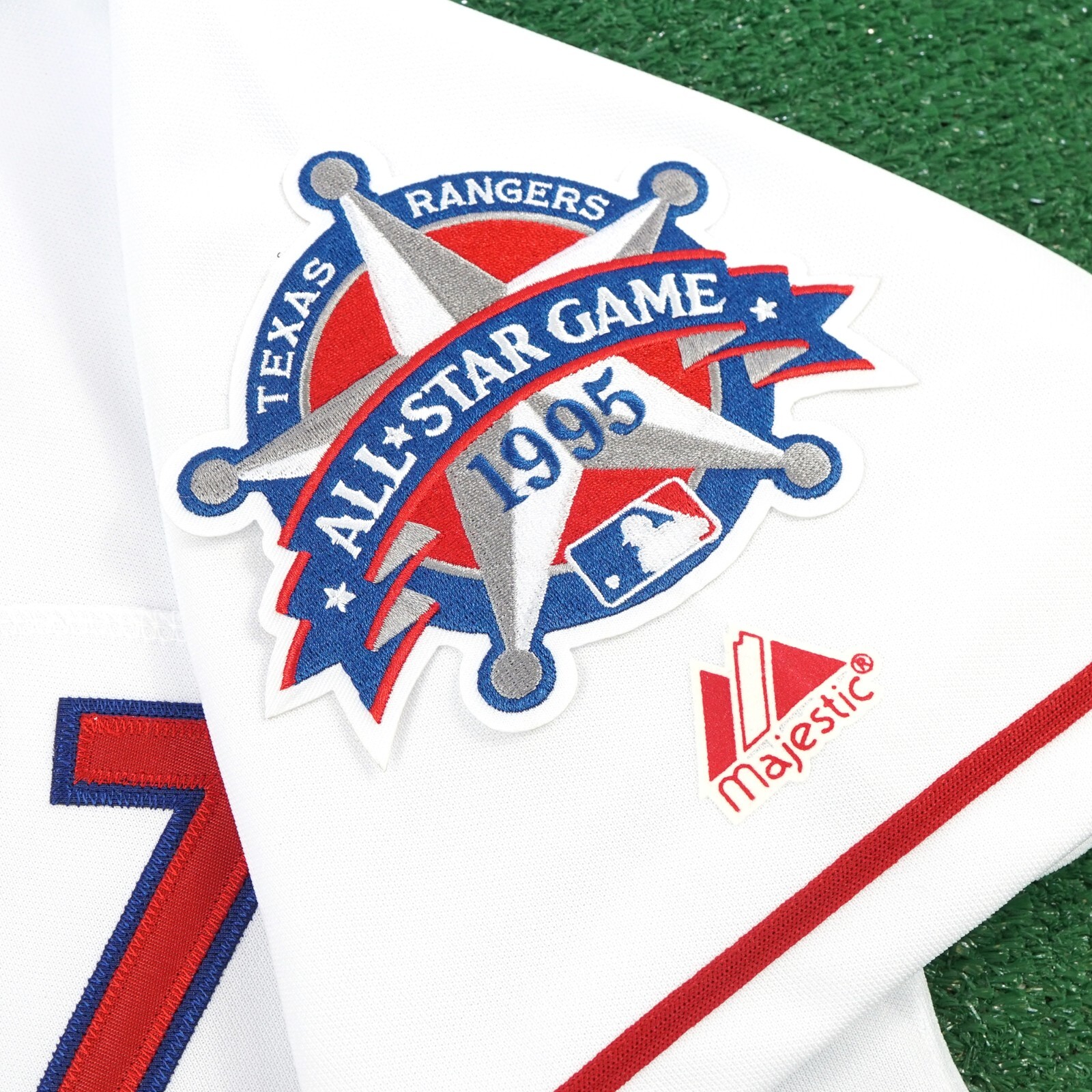 Ivan Rodriguez 1995 Texas Rangers All Star Men’s Home White Cooperstown Jersey