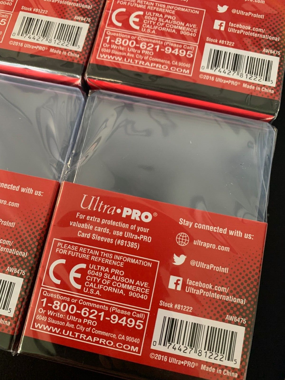 150 Ultra Pro 3×4 Regular Toploaders TOP LOADER #81222 RIGID CLEAR New Sealed