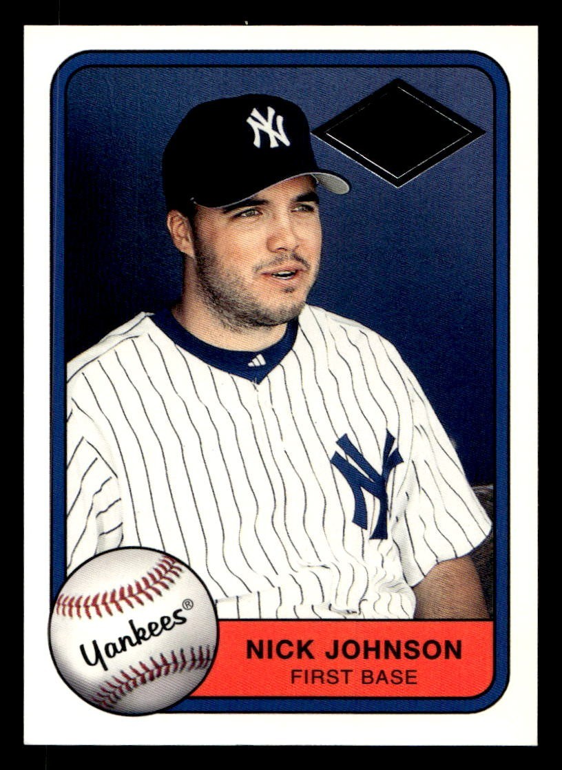 2001 FLEER PLATINUM EDITION FOIL PARALLEL #401 NICK JOHNSON YANKEES RC SP #/201
