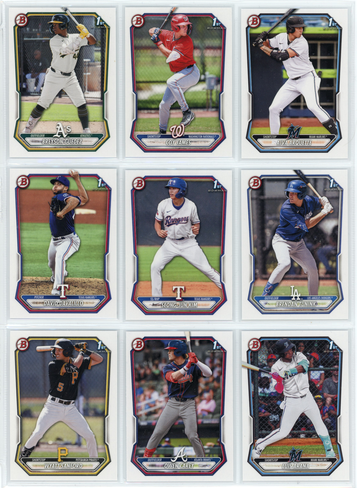 2026 Bowman Prospects – Paper Base – #BP1-150 – You Pick/Choose