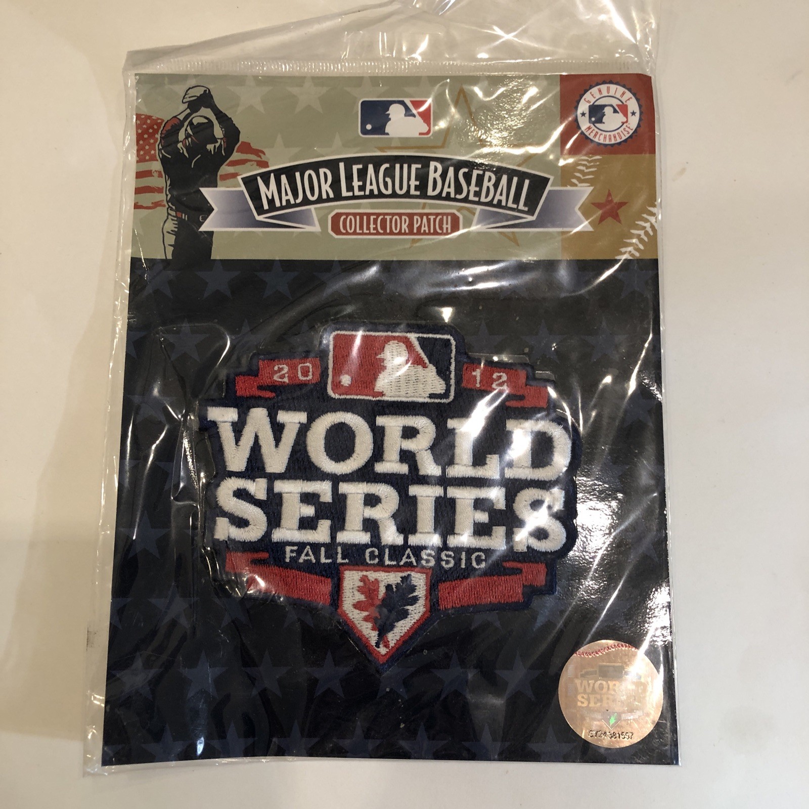 New Sealed! 2012 MLB World Series Fall Classic Collector Patch The Emblem Source