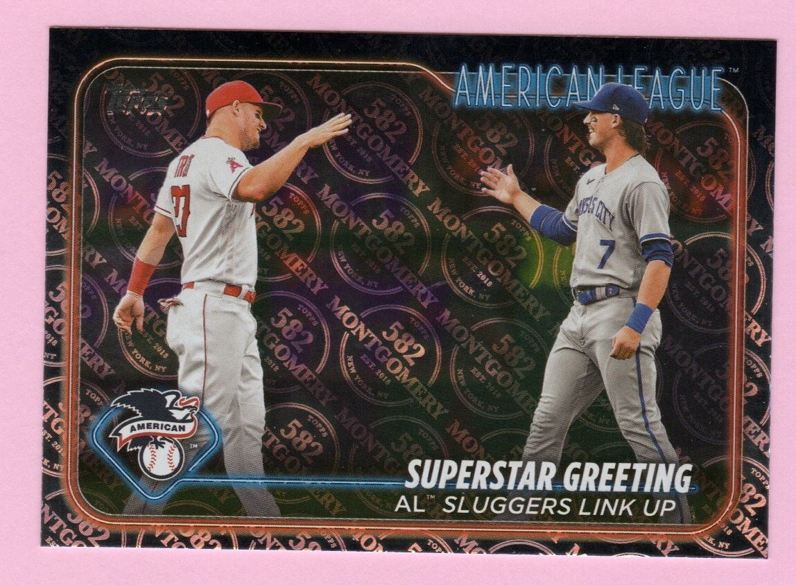 2024 Topps 582 Montgomery Club #413 Superstar Greeting Witt & Trout